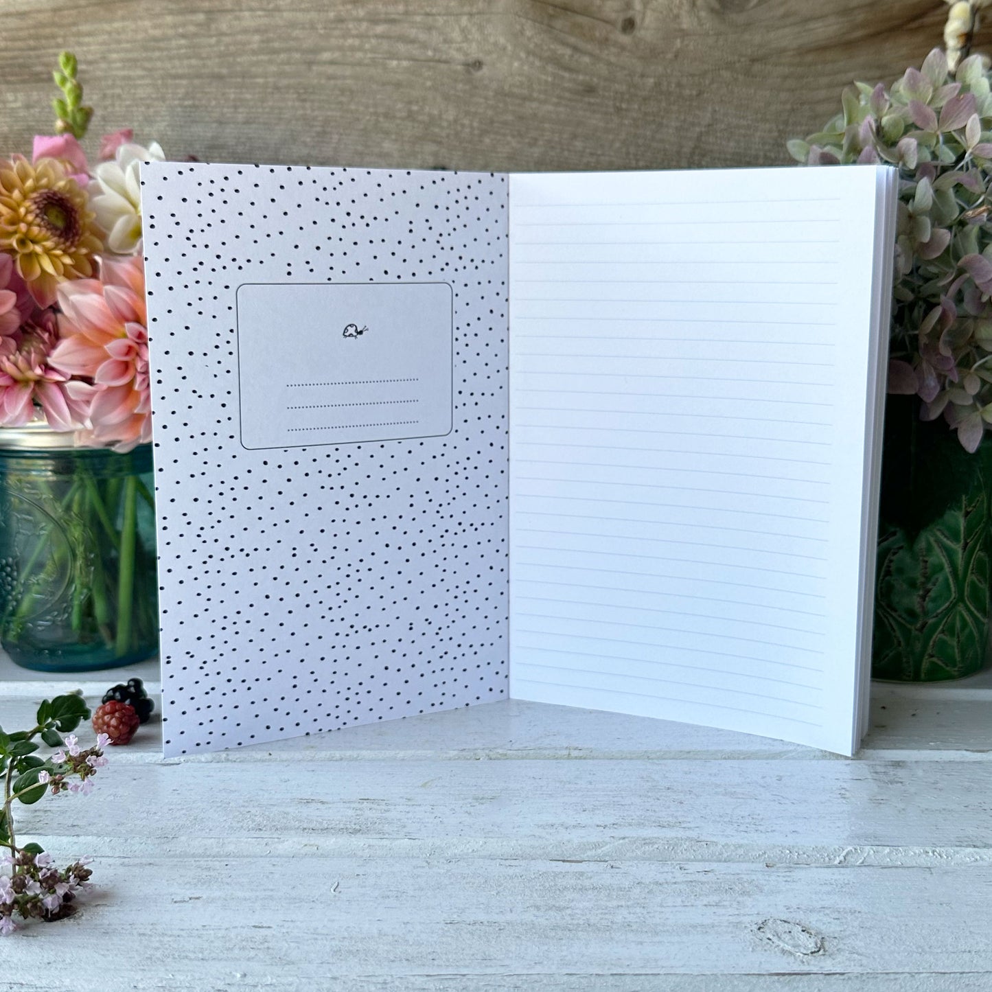 Indigo Butterfly Garden notebook