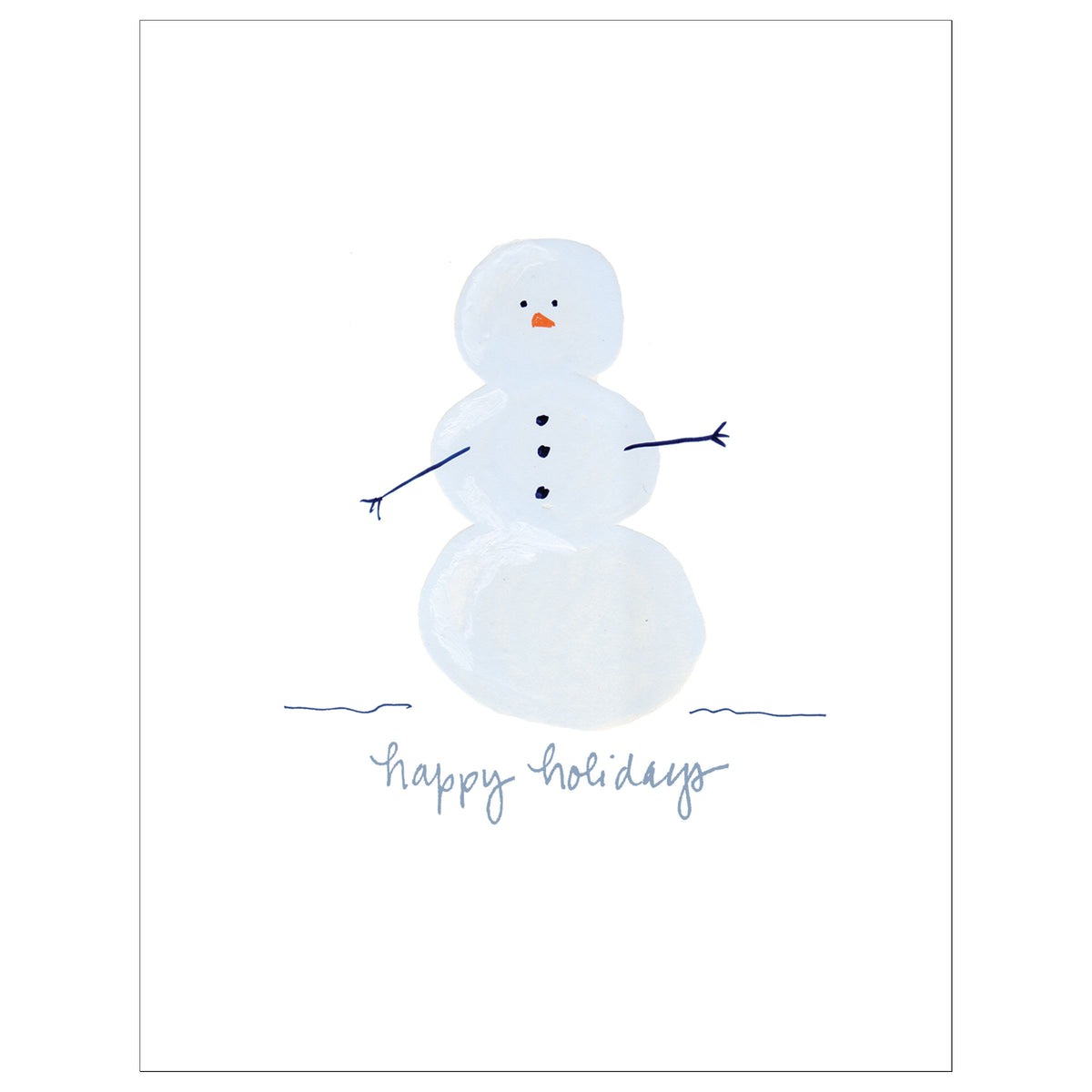 Let it Snowman Happy Holidays card