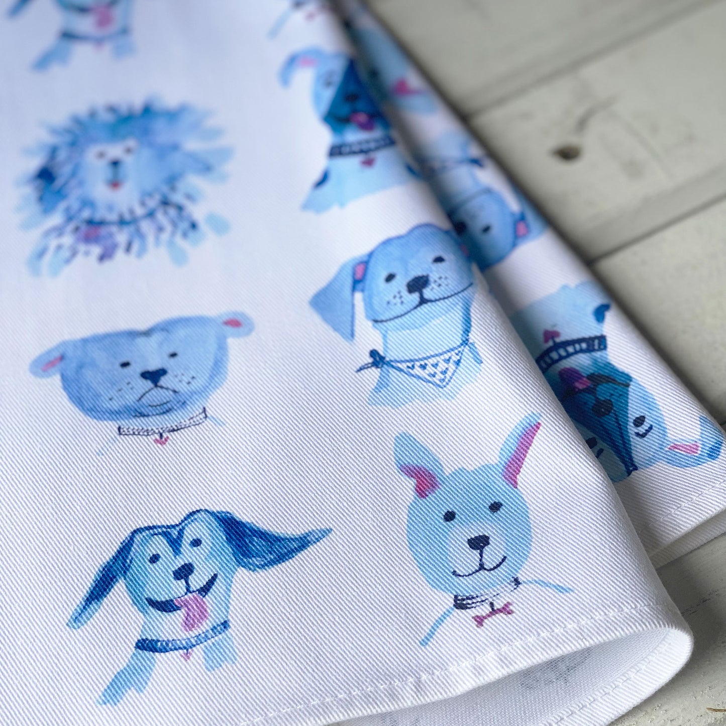 Yappy Dogs Cotton Tea Towel