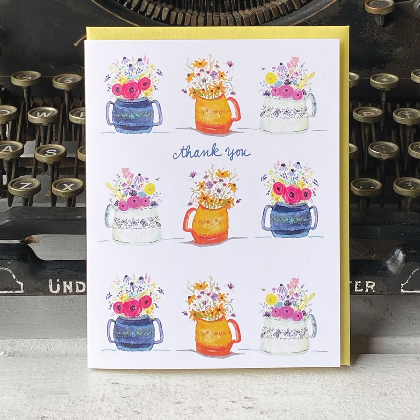 Cut Flowers Thank You Card
