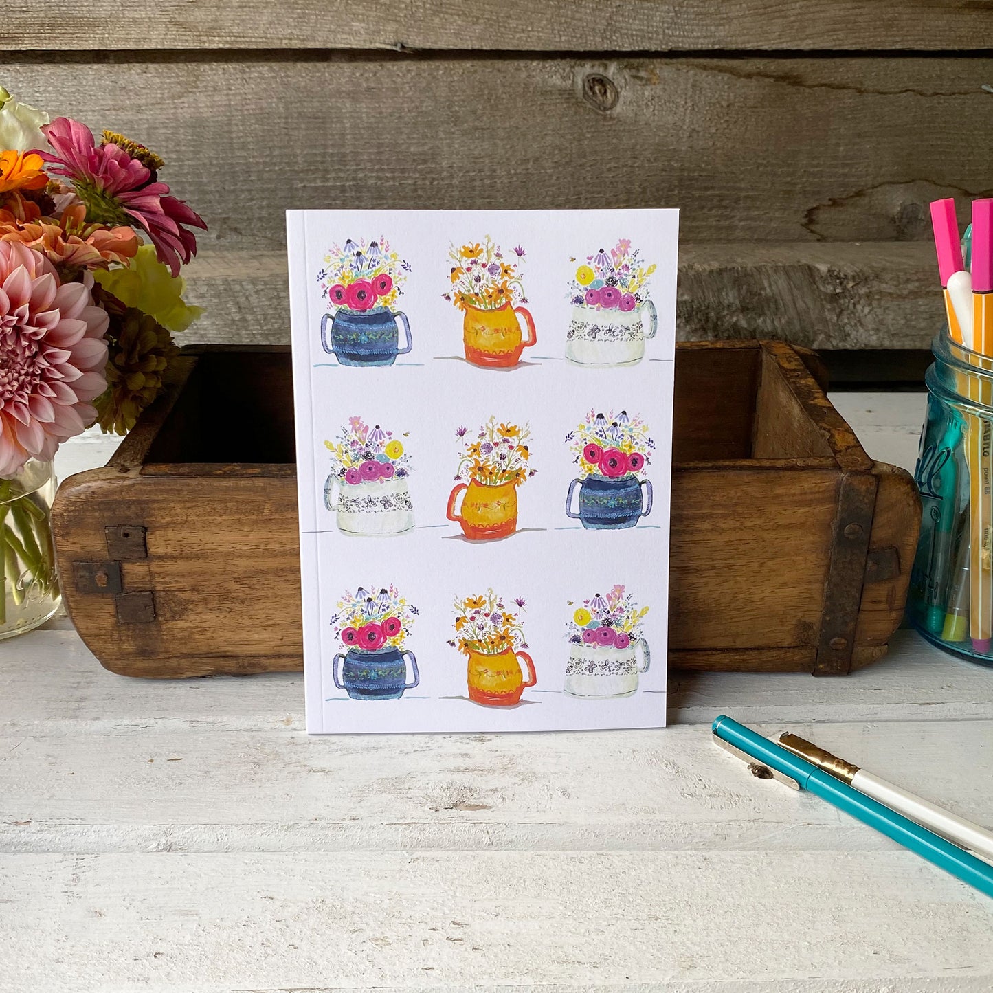 Cut Flowers journal - tiny farmhouse by Amy McCoy