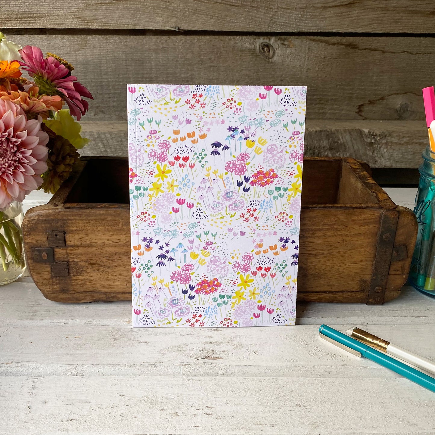 Pink Spring journal - tiny farmhouse by Amy McCoy