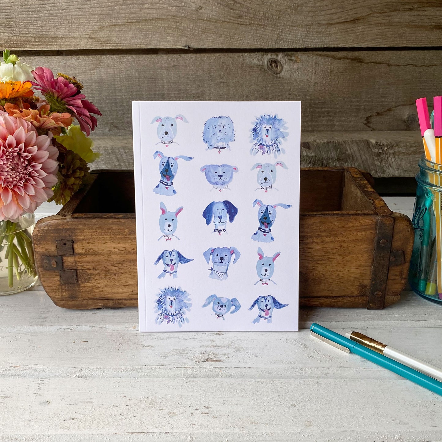 Yappy Dogs journal - tiny farmhouse by Amy McCoy