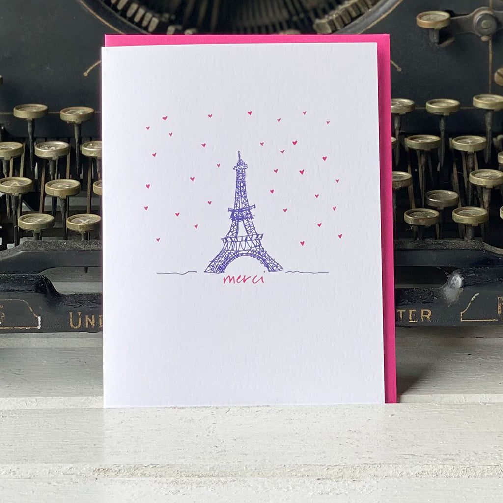 Merci thank you card - tiny farmhouse by Amy McCoy
