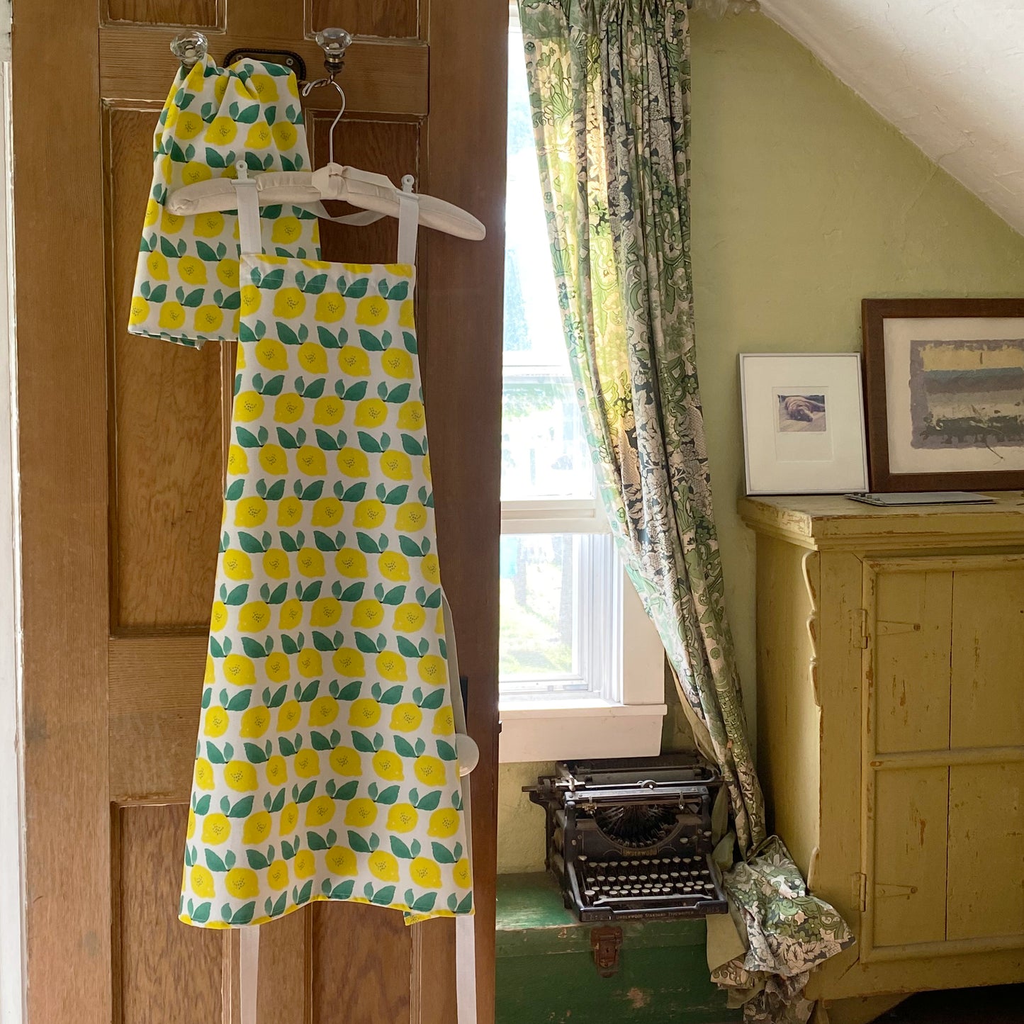 Lemon Rows Apron - tiny farmhouse by Amy McCoy