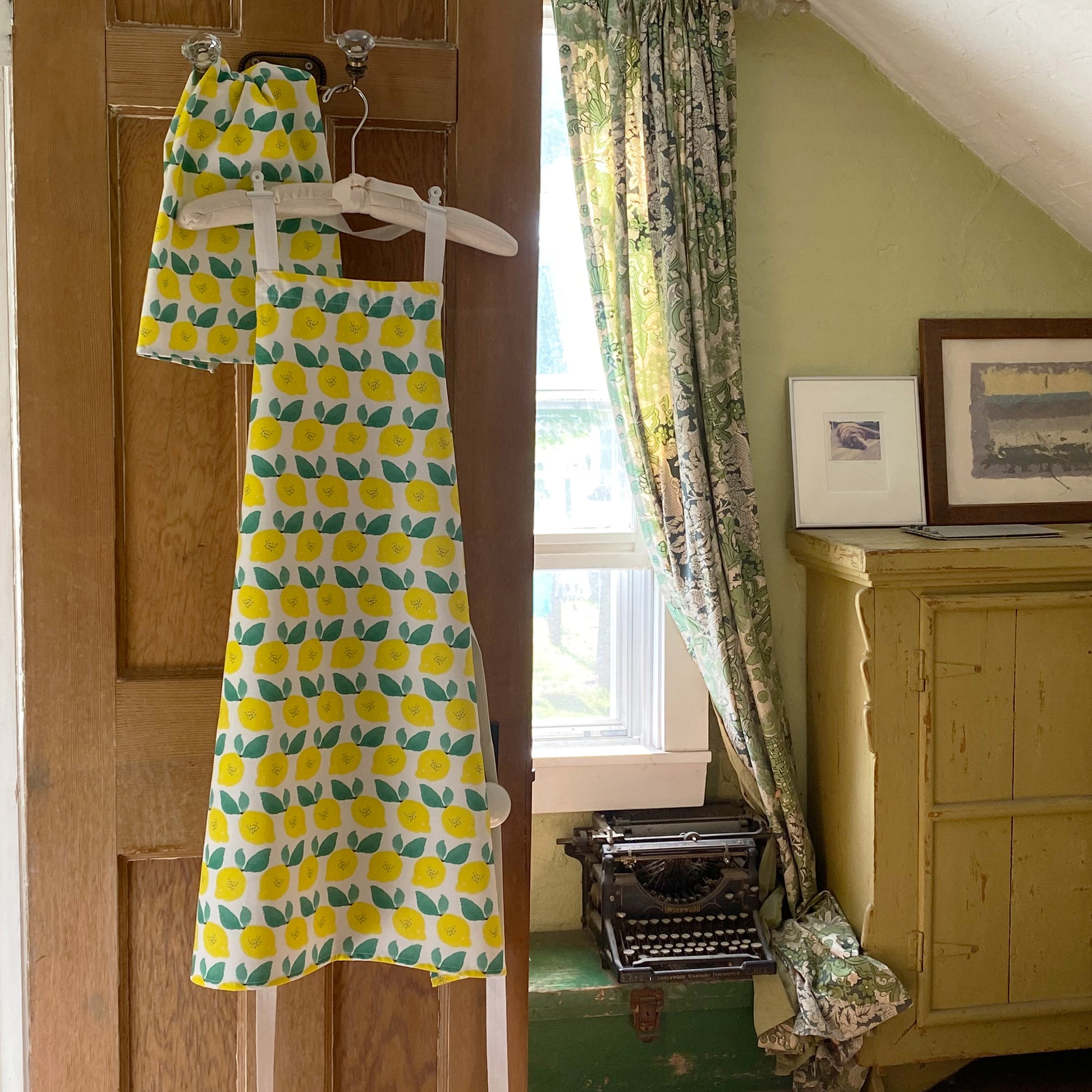 Lemon Rows Apron - tiny farmhouse by Amy McCoy