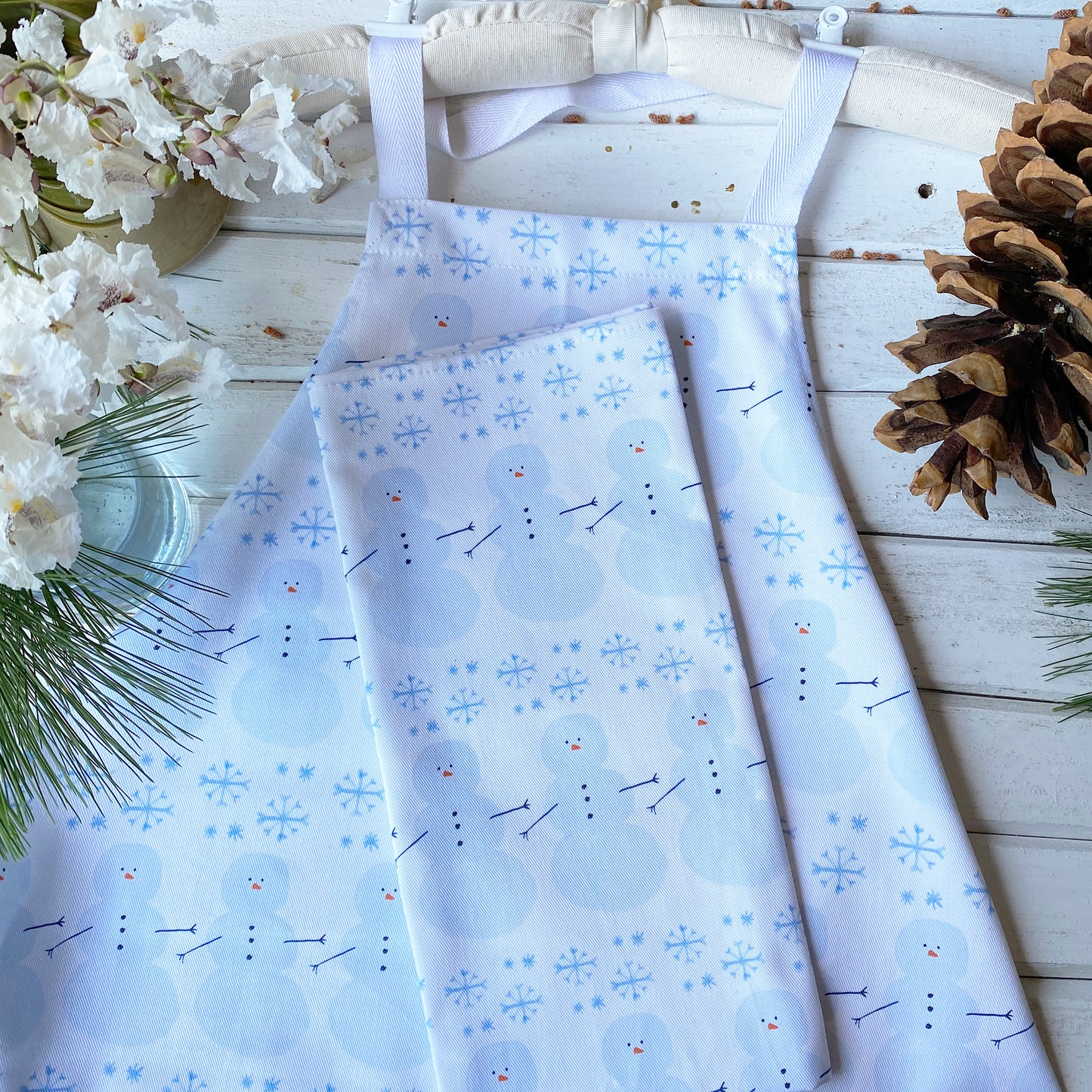 Let It Snowman Apron - tiny farmhouse by Amy McCoy