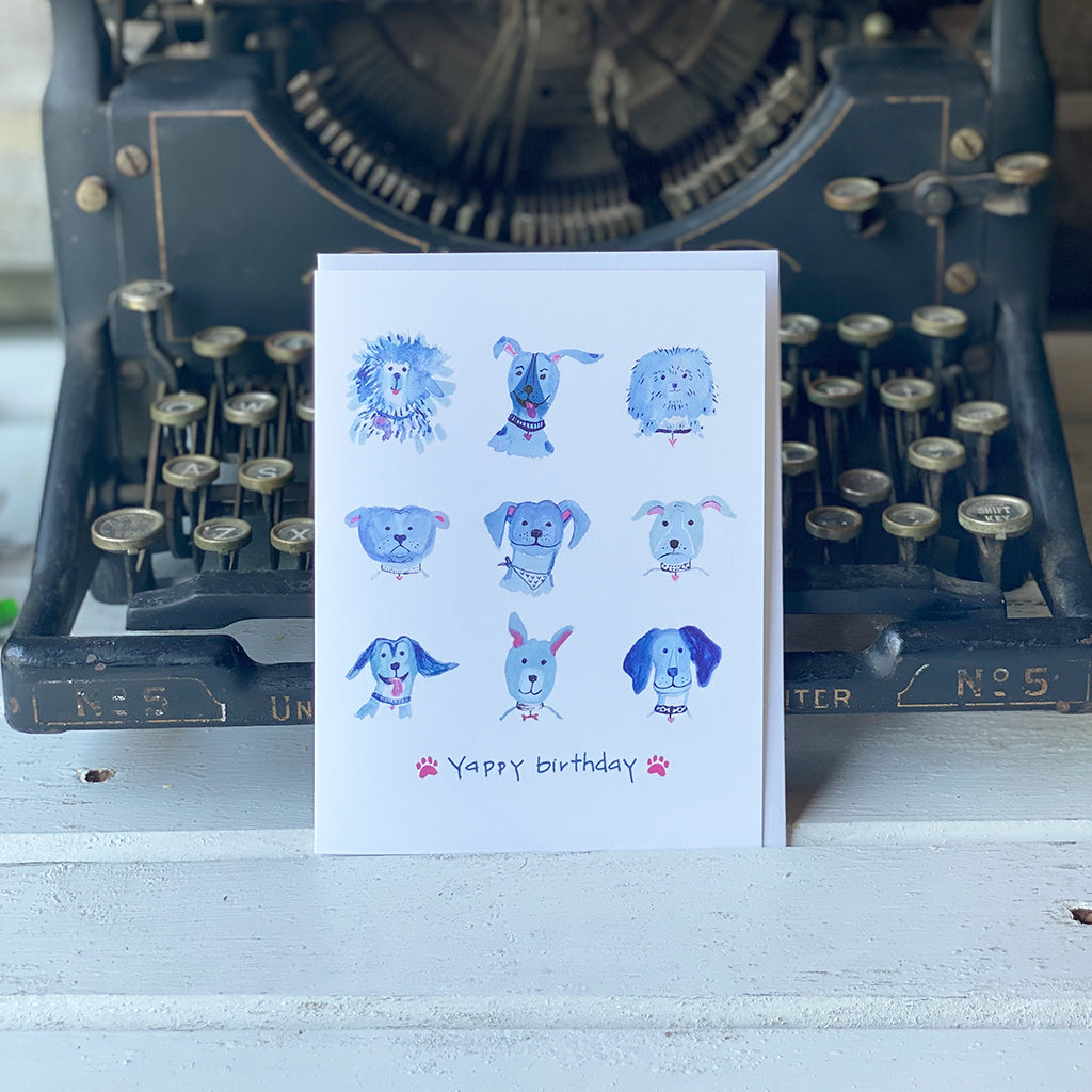 Yappy Birthday Card - tiny farmhouse by Amy McCoy