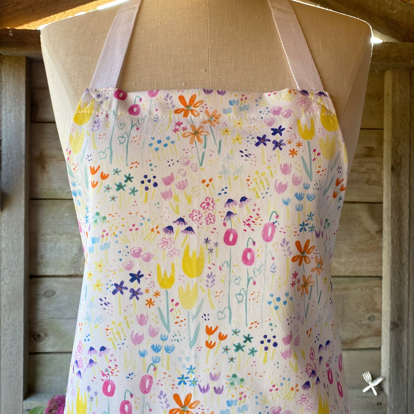 Yellow Tulip Garden Apron - tiny farmhouse by Amy McCoy