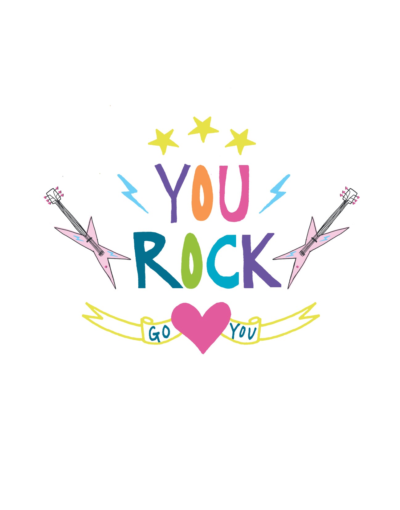 You Rock free printable card - tiny farmhouse by Amy McCoy