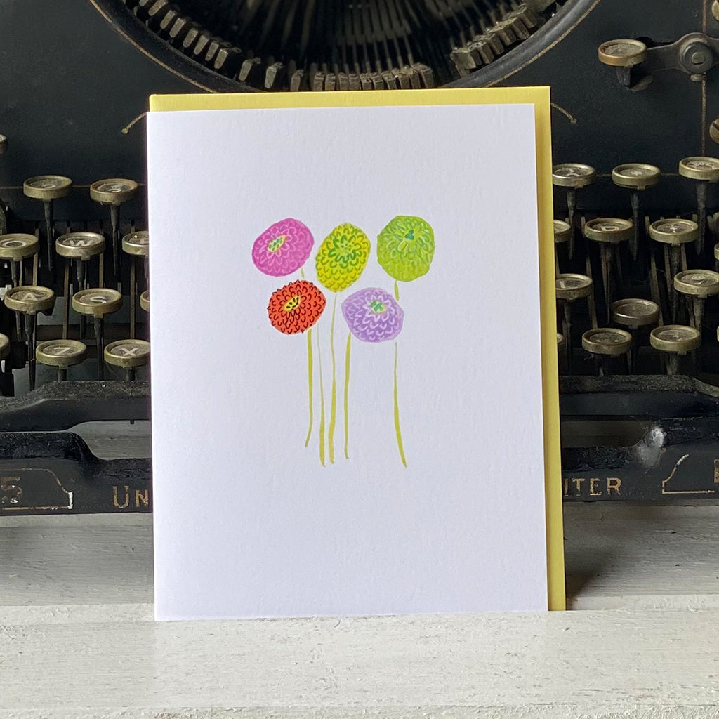 Zinnia card - tiny farmhouse by Amy McCoy