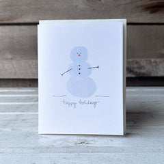 Let it Snowman Happy Holidays card
