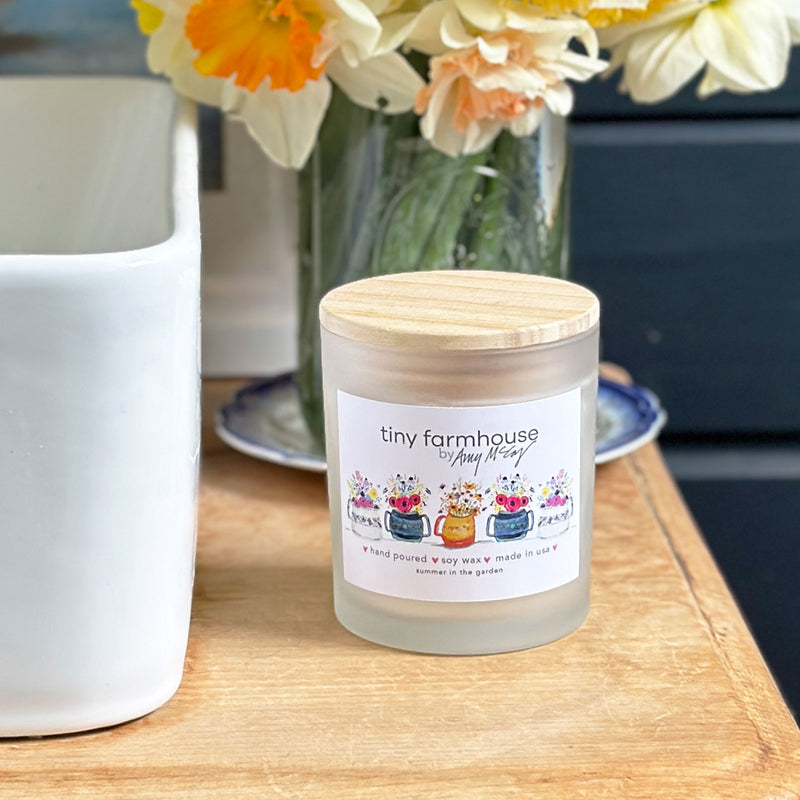 Cut Flowers summer in the garden hand-poured soy wax candle (11oz)