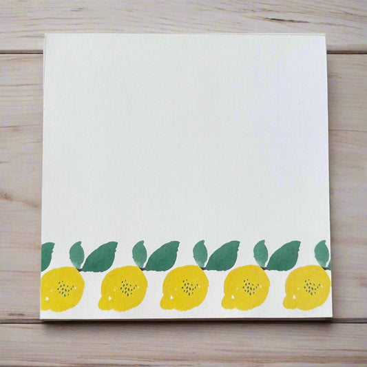 Lemon Rows notepad