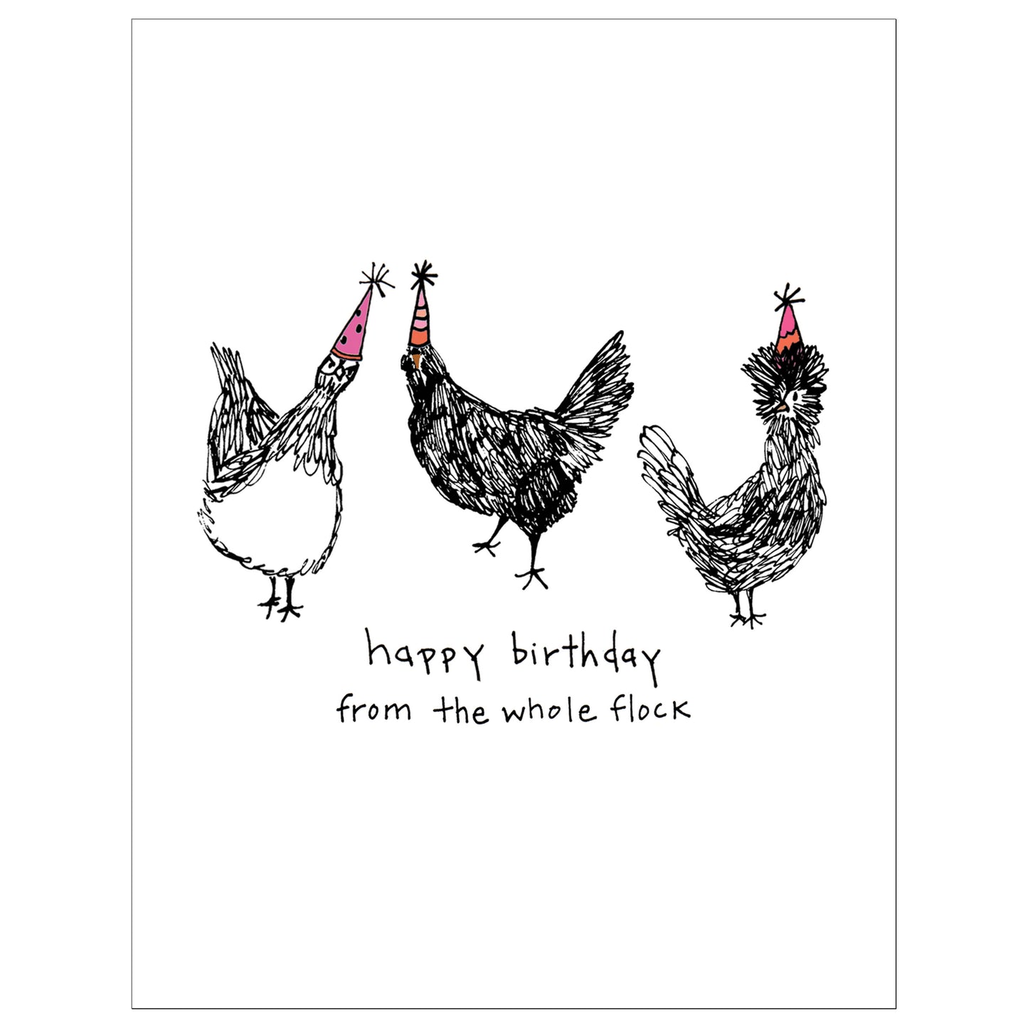 Happy Birthday from the Whole Flock card