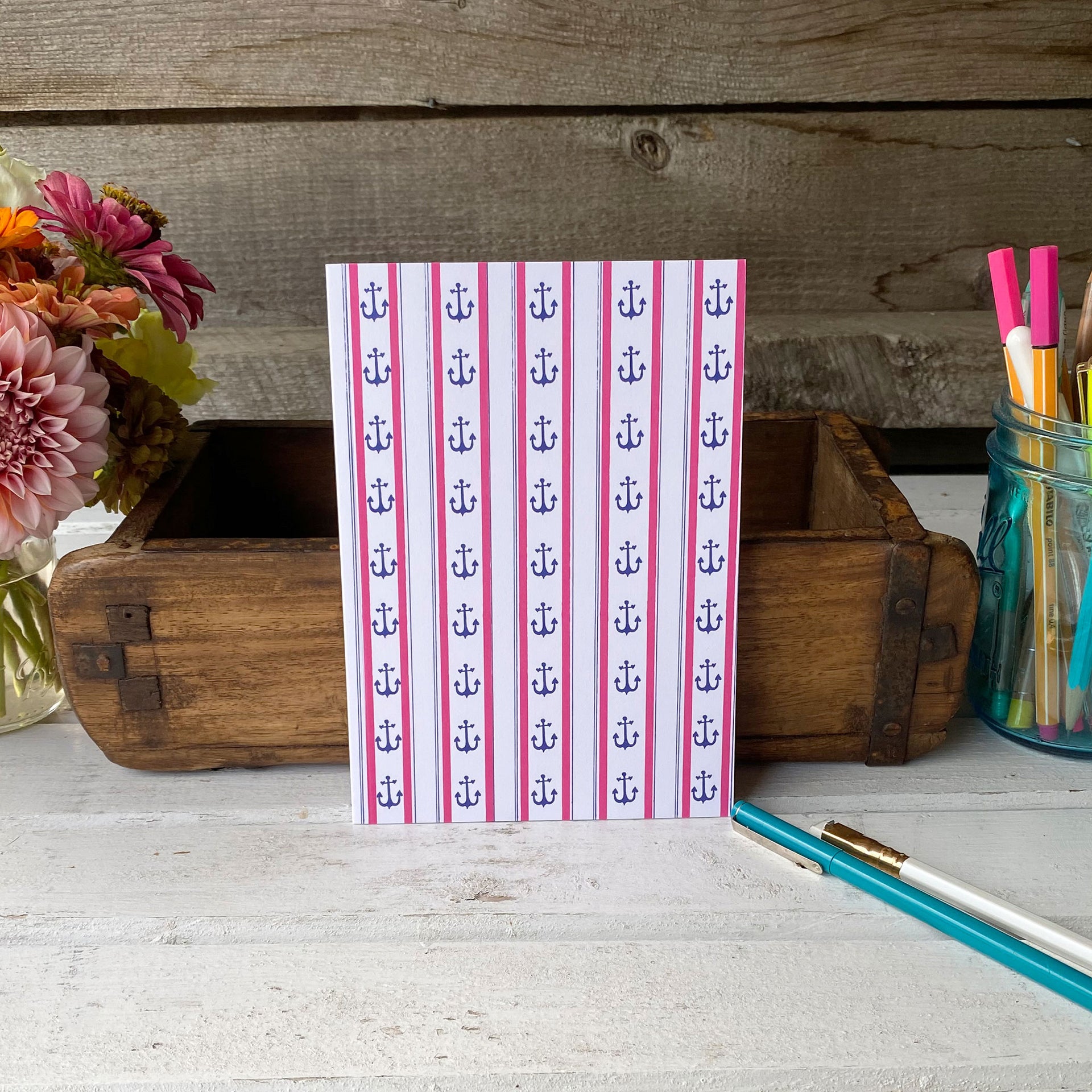 Anchor Stripes notebook