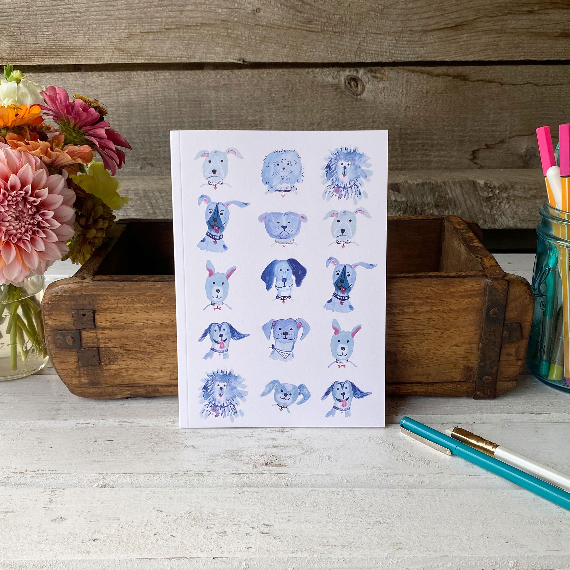Yappy Dogs journal - tiny farmhouse by Amy McCoy