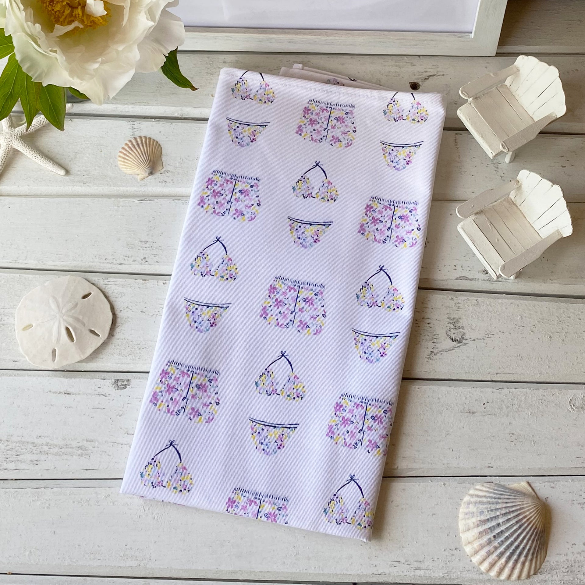 Beach Day Cotton Tea Towel