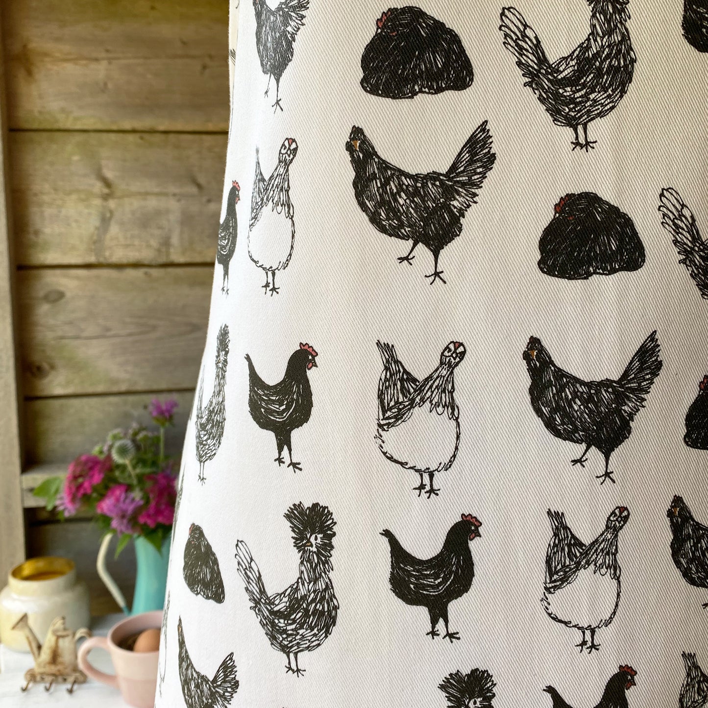 Chicken Apron - tiny farmhouse by Amy McCoy