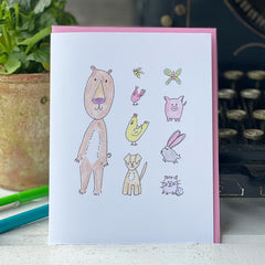 Cute Creatures card - tiny farmhouse by Amy McCoy