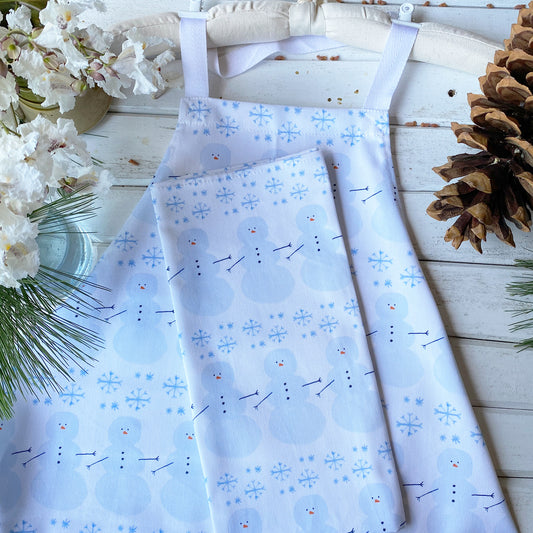Let It Snowman Apron - tiny farmhouse by Amy McCoy