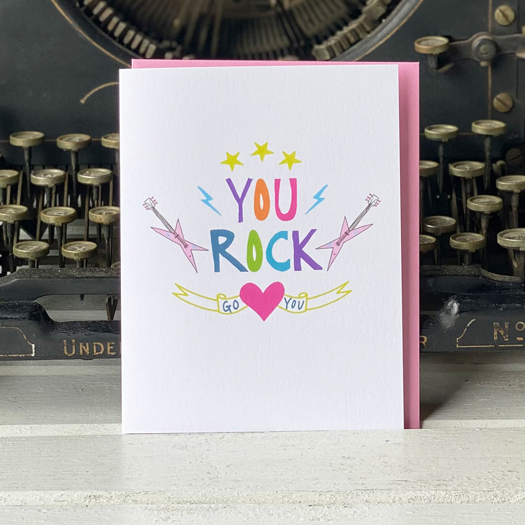 You Rock card - tiny farmhouse by Amy McCoy